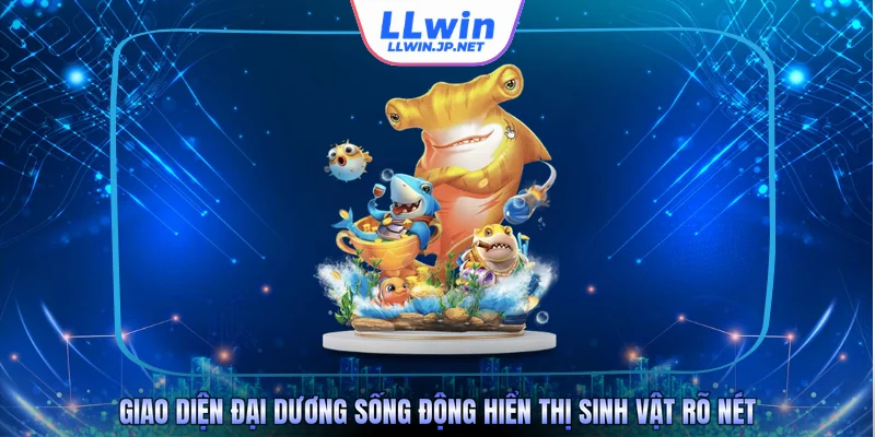 Giao diện đại dương sống động hiển thị sinh vật rõ nét